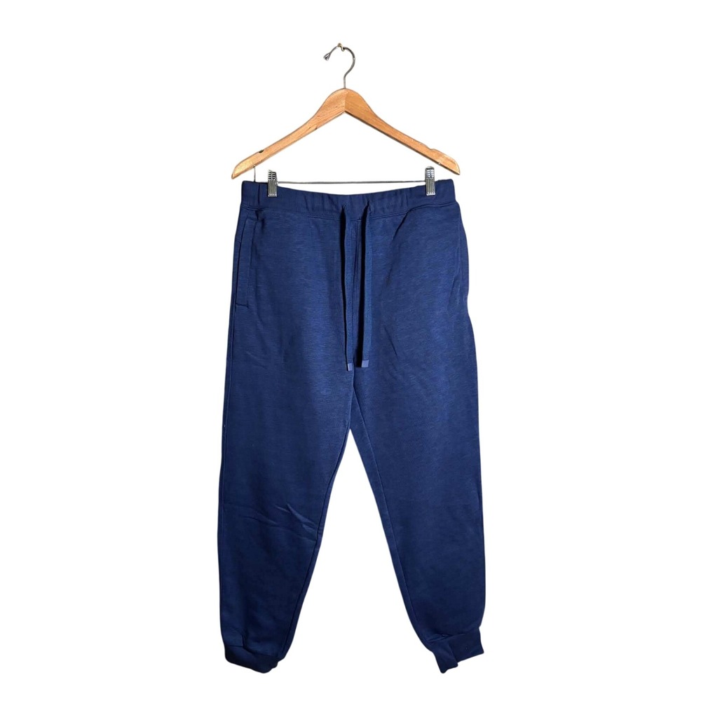 Members Mark Mens Newport Fleece Jogger Navy Blue Medium NWT